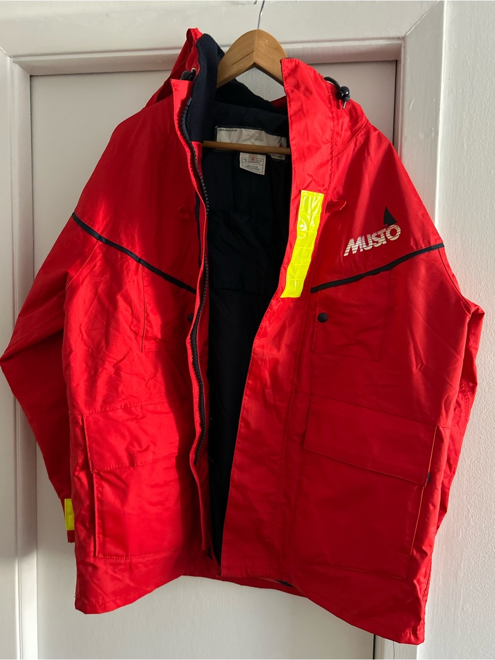 Musto Red Waterproof Sailing Jacket